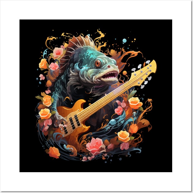 Oarfish Playing Guitar Wall Art by JH Mart